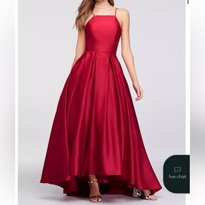 Betsy & Adam Red Formal Gown